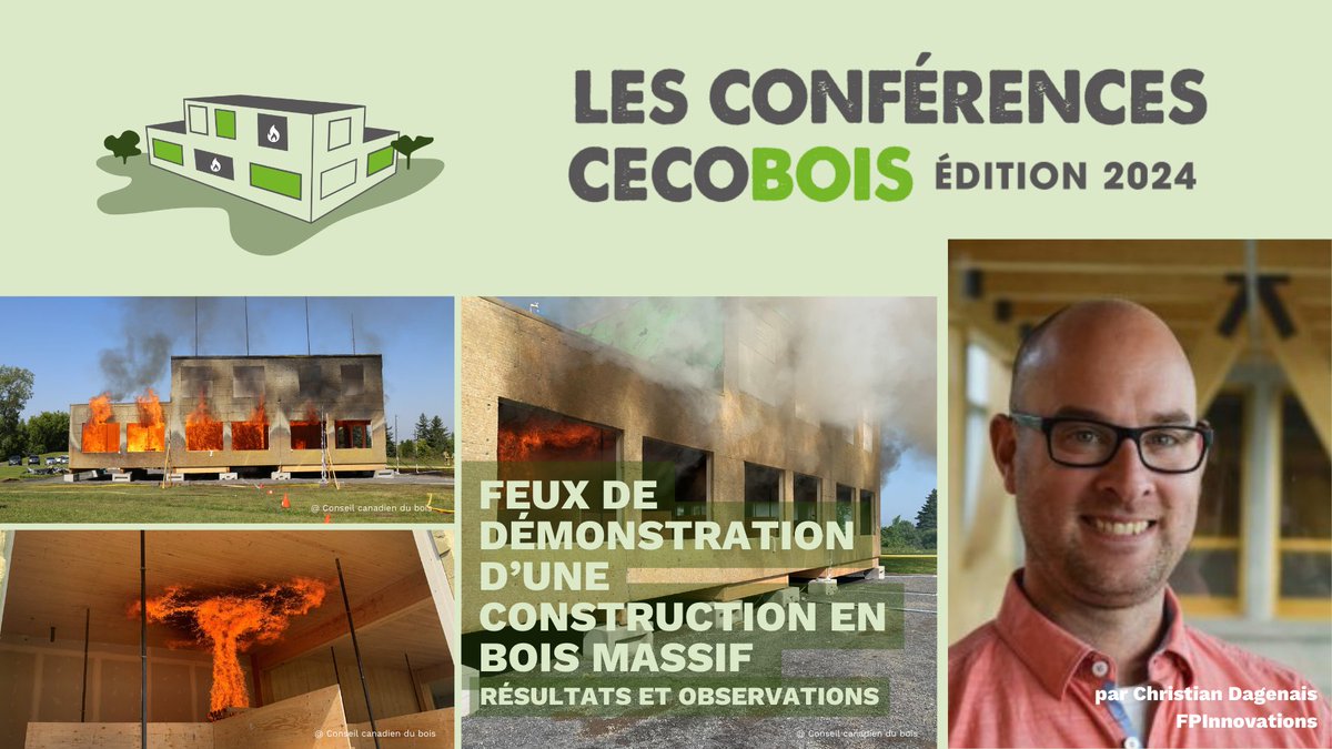 Cecobois (@cecobois) on Twitter photo Le feux de démonstration du <a href="/canadianwood/">CanadianWoodCouncil</a> ont piqué votre curiosité l'année dernière ?
On vous donne rendez-vous à la conférence de Christian Dagenais de <a href="/FPInnovations/">FPInnovations</a> à l'occasion des Conférences Cecobois 2024. #bois
cecobois.com/actualites/des… Le feux de démonstration du <a href="/canadianwood/">CanadianWoodCouncil</a> ont piqué votre curiosité l'année dernière ?
On vous donne rendez-vous à la conférence de Christian Dagenais de <a href="/FPInnovations/">FPInnovations</a> à l'occasion des Conférences Cecobois 2024. #bois
cecobois.com/actualites/des…