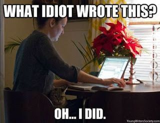 Yep - ever look at some of your early writing attempts? I pulled out an old manuscript and it was cringe. But I can always edit! #amediting #amwriting #authorlife #romanticsuspenseauthor