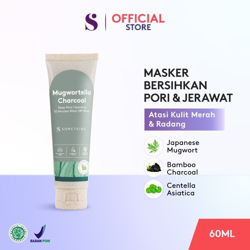 5. SOMETHINC Mugwortella Charcoal Deep Pore Cleansing Link shopee 🔗 shope.ee/1qC6BCHvqk