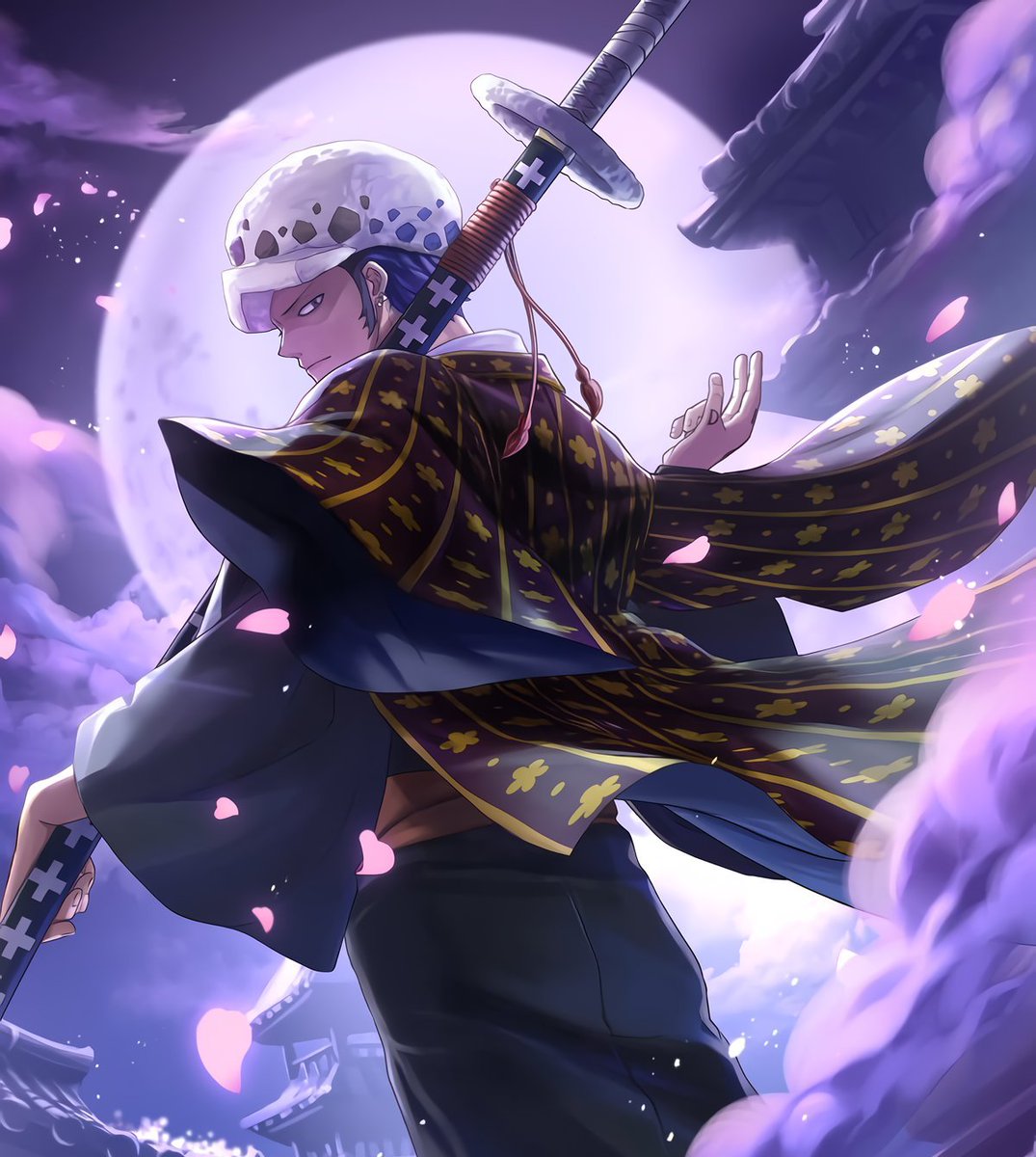 Law is the Moon 🌕 👑 #TrafalgarLaw #ONEPIECE #Law #トラファルガー