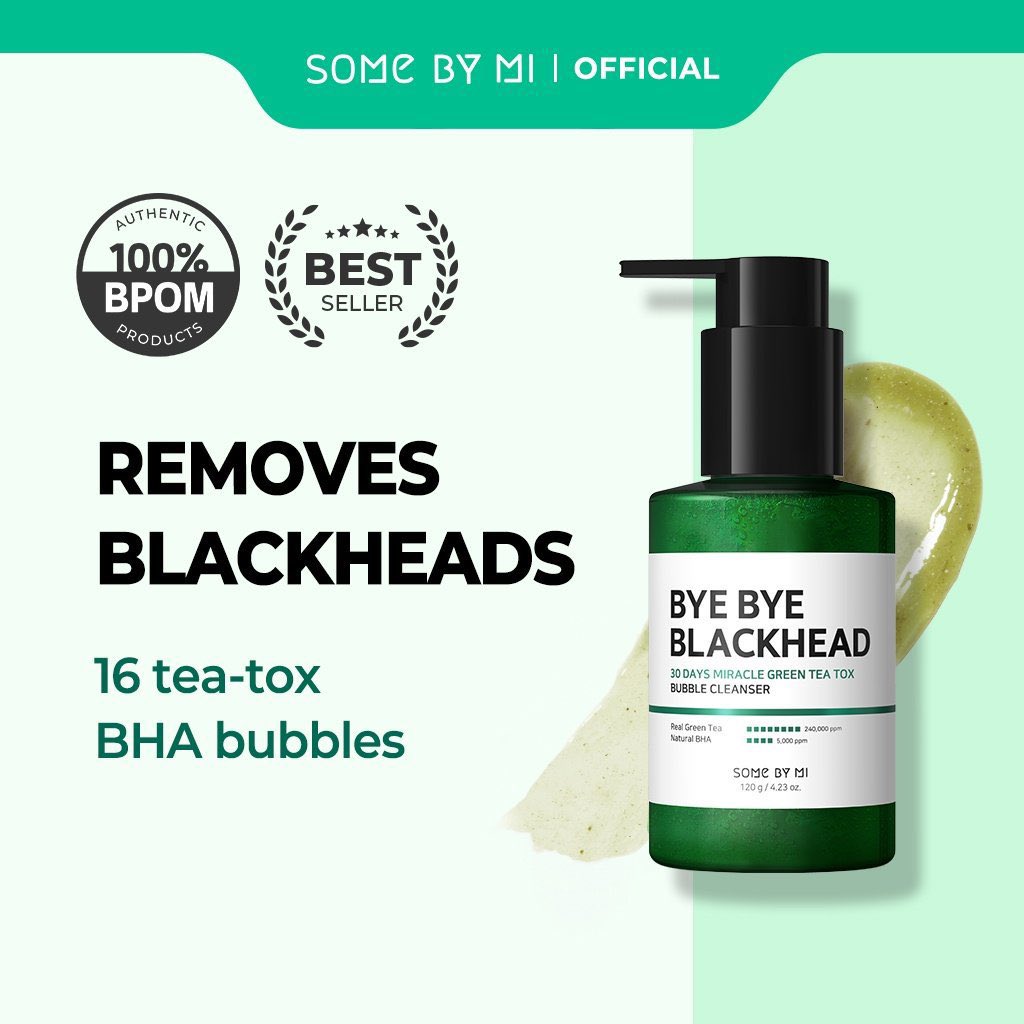 7. SOME BY MI Bye Bye Blackhead Green Tea Tox Bubble Mask Facial Cleanser Link shopee 🔗 shope.ee/4VCrMEdkLI