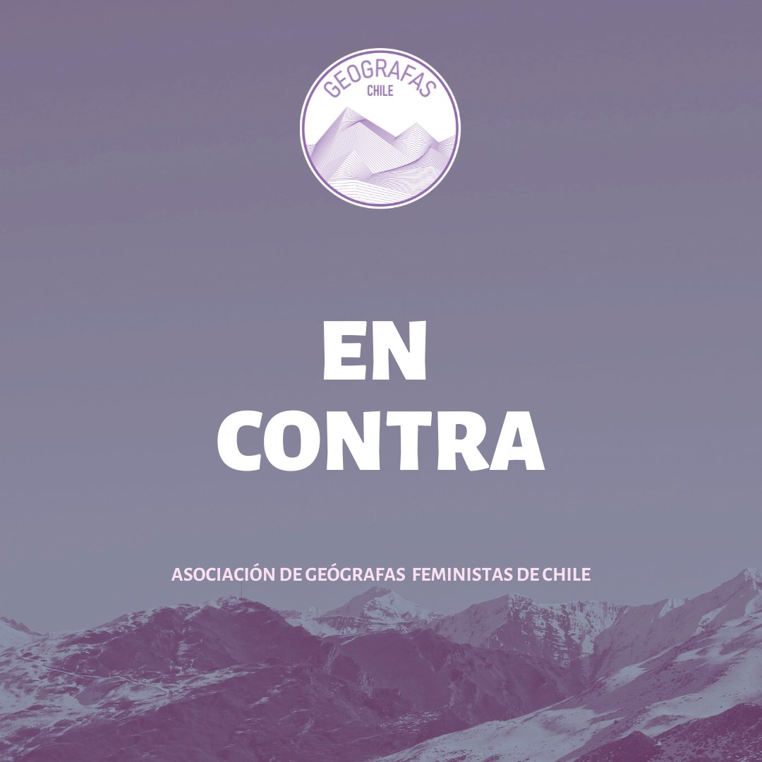Este 17 de diciembre, en Geógrafas Chile votamos ¡En Contra!

instagram.com/p/C0t5tdzuZ3A/…