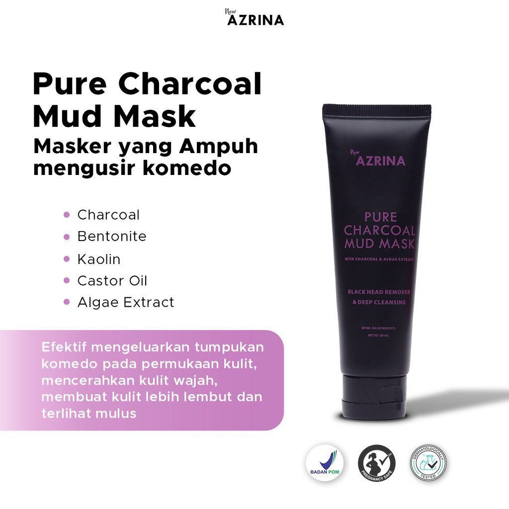 9. Azarine pure charcoal mud mask Link shopee 🔗 shope.ee/qJYzd64Z4