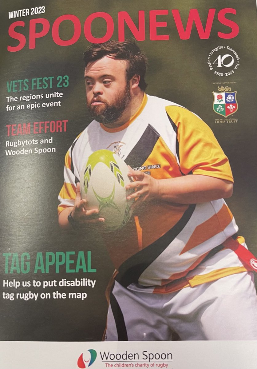 Lovely to be able to contribute towards the Wooden Spoon charity on behalf of the AGS.