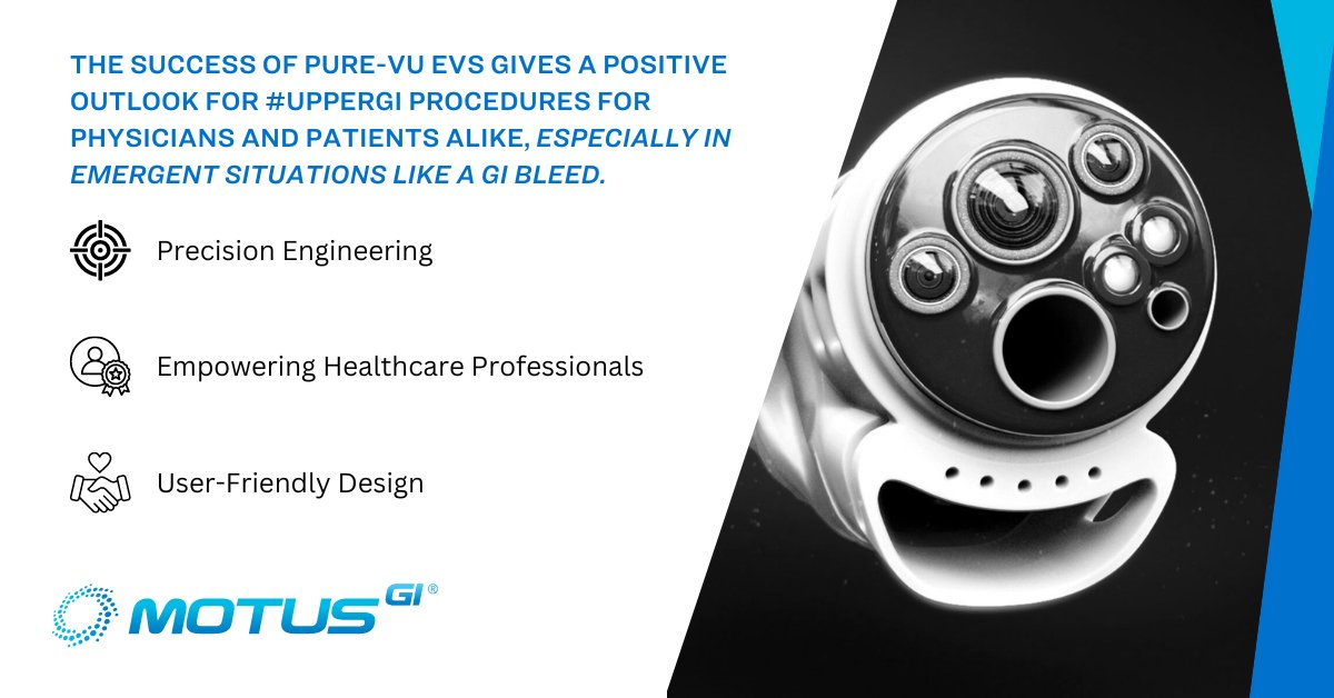 Our lead product is a game-changer. 🎉 The success of Pure-Vu EVS gives a positive outlook for #UpperGI procedures for physicians and patients alike, especially in emergent situations like a GI bleed. Learn more about the Pure-Vu EVS System: brnw.ch/21wFd70