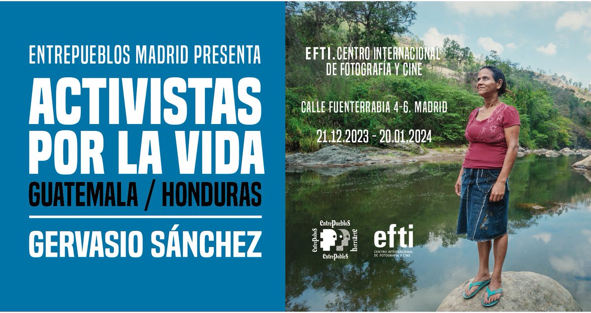Entrepueblos/Entrepobles/Entrepobos/Herriarte (@entrepbsharte) on Twitter photo ¡Volvemos con #ActivistasporlaVida !
La octava parada de este viaje será en #Madrid en <a href="/efti_fotografia/">EFTI</a> el 21 de diciembre y contaremos con la presencia de <a href="/gervasanchez/">Gervasio Sánchez</a>
¡Muchas gracias al #ayuntamientodemadrid <a href="/MADRID/">Ayuntamiento Madrid</a> por acompañarnos en esta nueva aventura! ¡Volvemos con #ActivistasporlaVida !
La octava parada de este viaje será en #Madrid en <a href="/efti_fotografia/">EFTI</a> el 21 de diciembre y contaremos con la presencia de <a href="/gervasanchez/">Gervasio Sánchez</a>
¡Muchas gracias al #ayuntamientodemadrid <a href="/MADRID/">Ayuntamiento Madrid</a> por acompañarnos en esta nueva aventura!