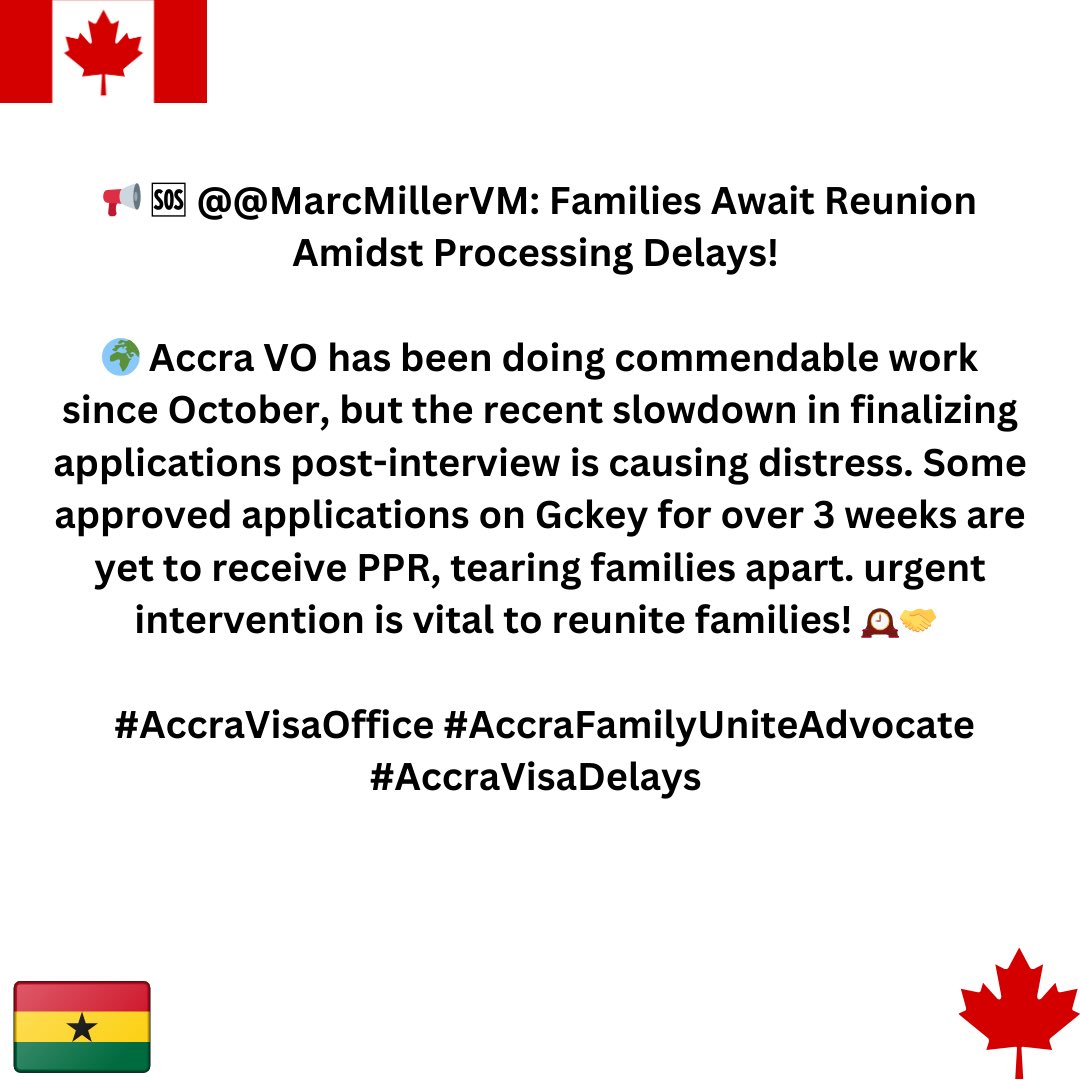 Accra Spousal Family Reunion Advocate 🇨🇦 Canada tweet media