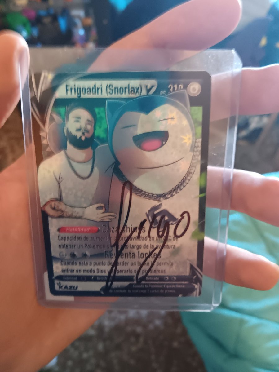 TheLuffy97's tweet photo. Mira que me acaba de llegar @FrigoAdri , ya tenia ganas de tener la carta y poder ponerla en mi set up! https://t.co/nWaw2eE7so