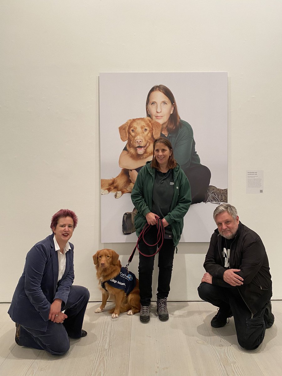 What an amazing morning for <a href="/Nescot/">Nescot College</a> and our therapy dog Rhubarb. Photographed by @rankinphoto and on display <a href="/saatchi_gallery/">Saatchi Gallery</a> as part of the <a href="/KennelClubTrust/">The Kennel Club Charitable Trust</a> - thank you Zoe for making this happen