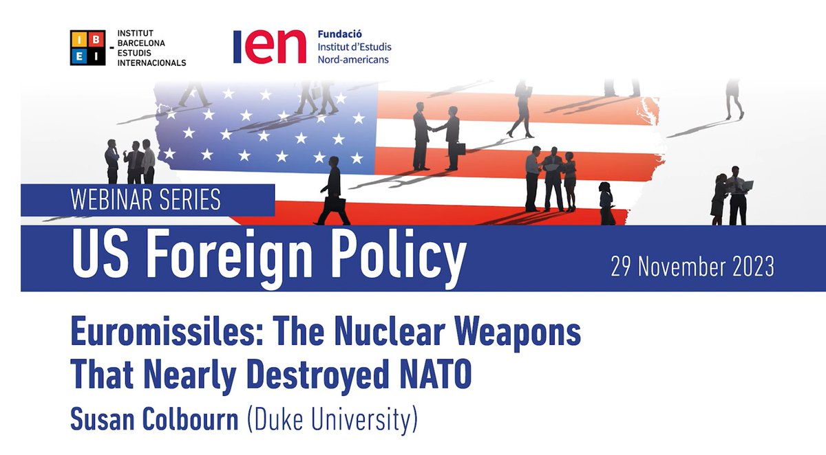 FundacioIEN (@ienbarcelona) on Twitter photo Join us on Wednesday, November 29th
More information and registration at: bit.ly/3ugzz0Q
This seminar series is organised within the program on American politics and international security by <a href="/IBEI/">Institut Barcelona d'Estudis Internacionals</a> and IEN. Join us on Wednesday, November 29th
More information and registration at: bit.ly/3ugzz0Q
This seminar series is organised within the program on American politics and international security by <a href="/IBEI/">Institut Barcelona d'Estudis Internacionals</a> and IEN.