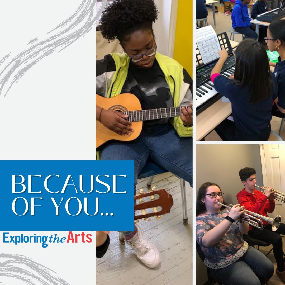 Because of you… More than 1,000 high school students have participated in internships with arts and cultural organizations in their communities, working directly with a mentor!
