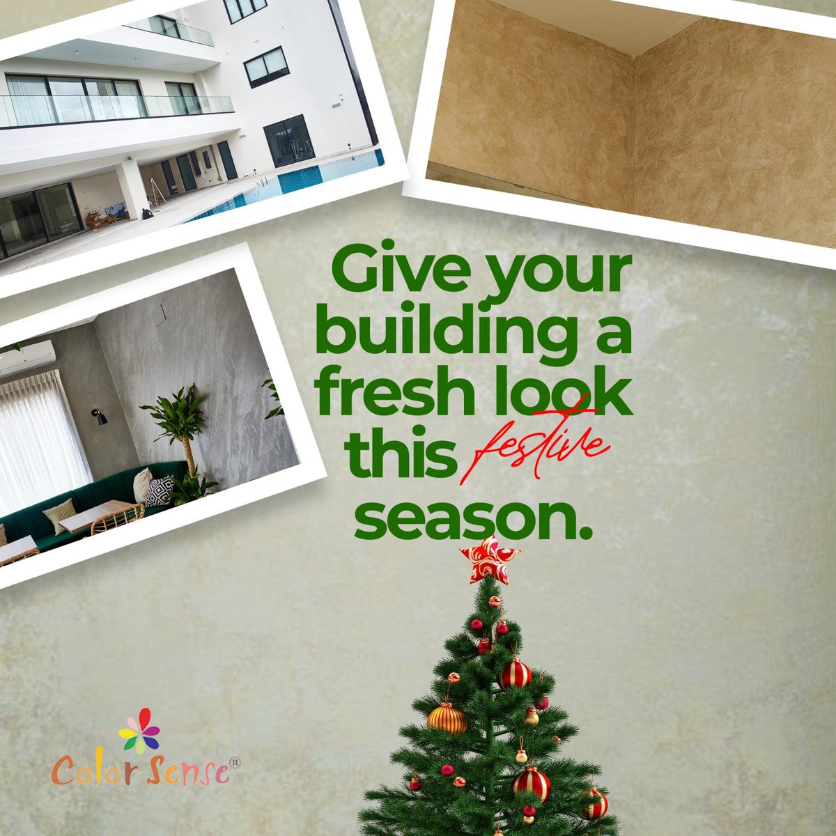 Your building can use some fresh paints this festive season. We are here to make your wish a reality.

#colorsenselimited #festiveseason  #paints #paintersinlagos 
#professionalpainters #designsinspiration #paintfinishes #housepainting #paintingcontractor #housepainters