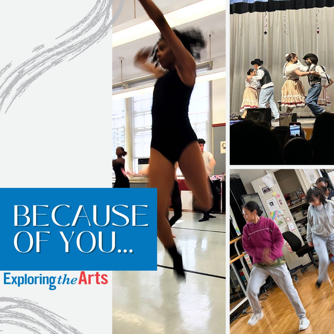 Because of you… 56 public schools continue to grow their arts programming as ETA partners!