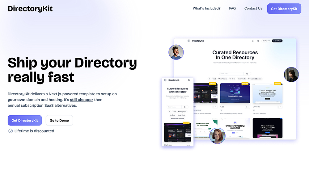 New #Site on our #Gallery: DirectoryKit by DirectoryKit @ptaszyc designnominees.com/sites/director…