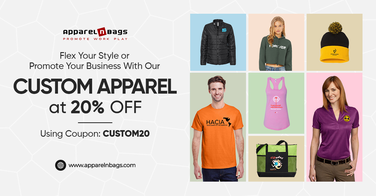Get 20% off the custom apparel sale in 2023. Don’t miss this amazing custom clothing sale with coupon code CUSTOM20.

Read More: bit.ly/3RfRf4I

#apparelnbagsoffers #apparelnbags #customapparel #customclothing #customtshirts #customjackets #customizedclothing
