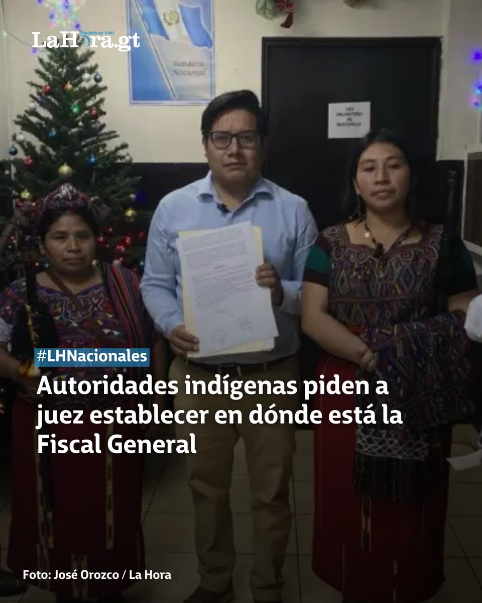 #PorSiNoLoViste | Autoridades indígenas, junto con Acción Ciudadana (AC), han presentado una acción judicial para localizar a la Fiscal General. Conoce los detalles en este enlace 👇 lnk.bio/s/lahoragt/1b8…