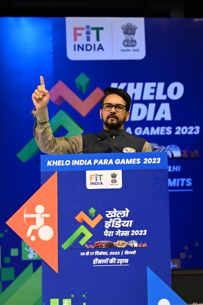 हौसलों की उड़ान 🪽

I am extremely elated to declare the inaugural edition of the first-ever #KheloIndiaParaGames Open in Delhi today. I would like to congratulate all stakeholders involved, especially our para-athletes.

It is a historic moment for Bharat, as the nation takes