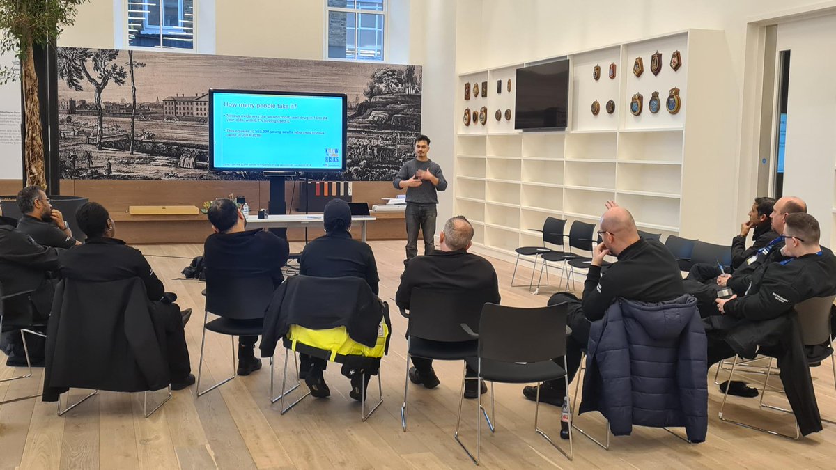 Last week, the first nitrous oxide training session was delivered to Tower Hamlets Enforcement Officers by Devan Mair and Arifur Rahman. The training, a partnership with the council a d Queen Mary University,  tackles the increasing and dangerous use of NOX in Tower Hamlets.