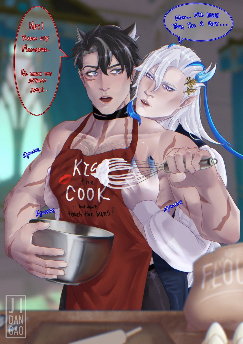 (Ji)dangao🐣--retired (@jidangao) on Twitter photo 🌧️⛓️ #Neuvithesley
Day 7 : Apron
“Kiss the cook, but don’t touch the buns!”
<a href="/BottomWrioWeek/">Bottom Wriothesley Week</a> #BottomWrioWeek 🌧️⛓️ #Neuvithesley
Day 7 : Apron
“Kiss the cook, but don’t touch the buns!”
<a href="/BottomWrioWeek/">Bottom Wriothesley Week</a> #BottomWrioWeek