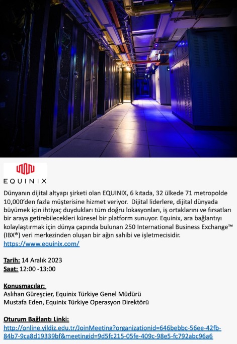 Equinix Turkey Data Merkezi Üretim İnşaat Sanayi ve Ticaret A.Ş.
