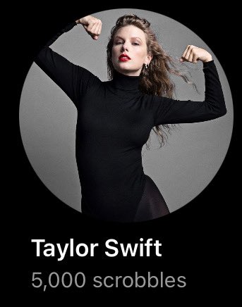 .@taylorswift13 is the first artist to reach 5,000 scrobbles on alexfm