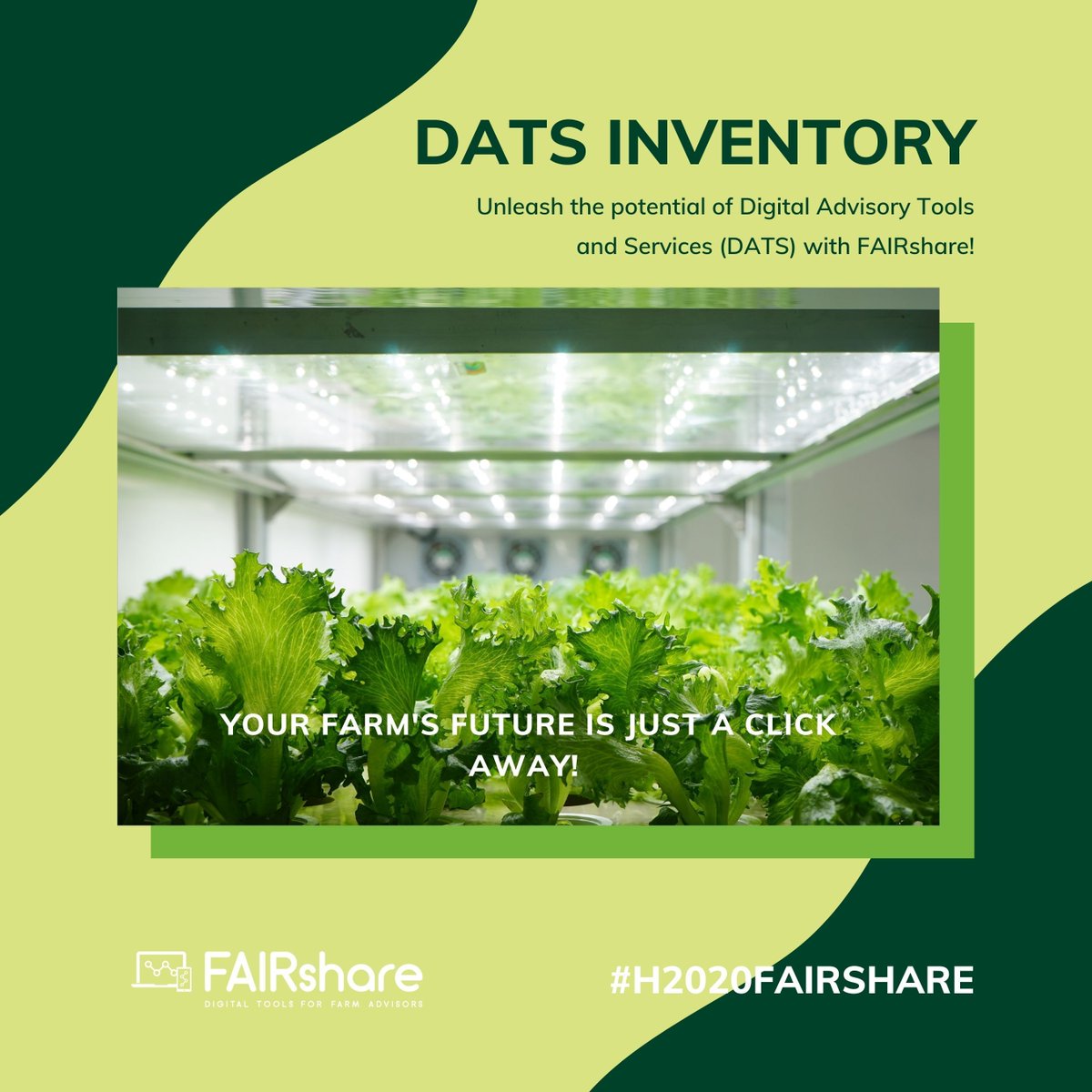 🚀 Unleash the potential of Digital Advisory Tools and Services (DATS) with FAIRshare!  

Explore the DATS Inventory and stay at the forefront of agricultural innovation.  

Inventory of DATS | Fairshare (buff.ly/3KURC0P) 

Your farm's future is just a click away! 🌻📈