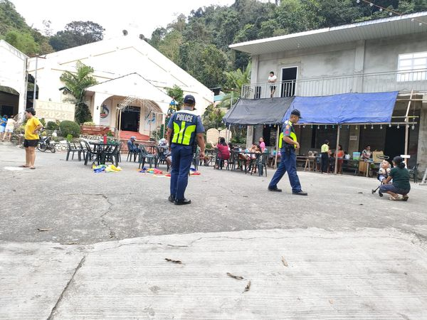 Personnel of Sugpon MPS conducted police presence during the opening of night market infront of St. Anthony de Padua church.