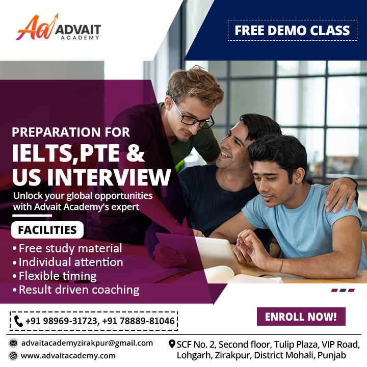 Join Advait Academy for your IELTS, PTE, and US preparation classes! They're amazing and will help you ace those exams. Don't miss out on this opportunity! 🎉📚
Visit us - advaitacademy.com
#study #ieltsexam #education #ptetips #speaking #ptespeaking #ieltscoaching