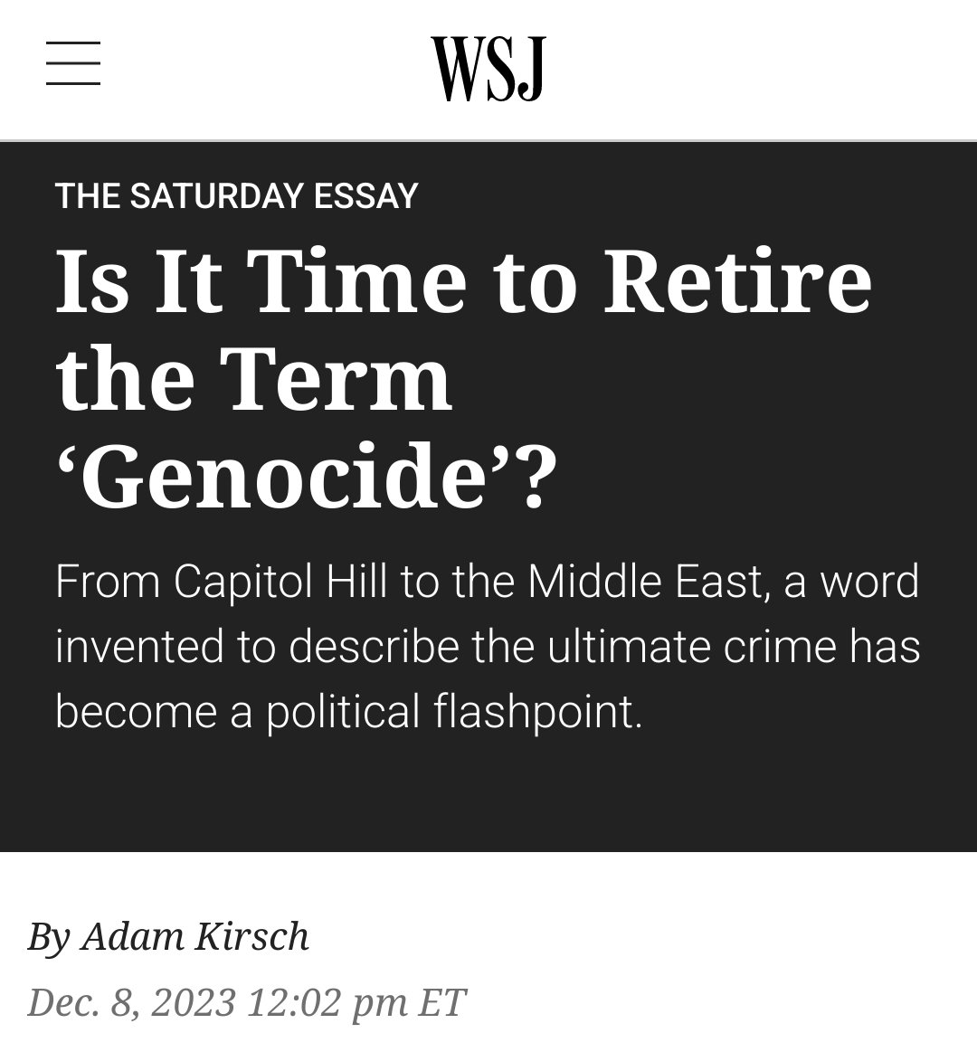 The new Western strategy for ending Israeli war crimes against Palestinians is to delete the vocabulary for it from the dictionary 🤷