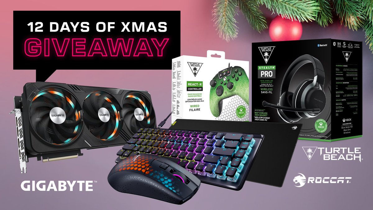 Day 11 of our 12 Days of Xmas Giveaways features @AORUS_UK! You could win... 🎧 Stealth Pro 🎮 Pixel REACT-R ⌨️ Vulcan II Mini Air 🖱️ Burst Pro Air ⬛ Sense CTRL XXL 🖥️ 4080 Gaming OC Enter here 👇 sdqk.me/p/day-11-12-da…