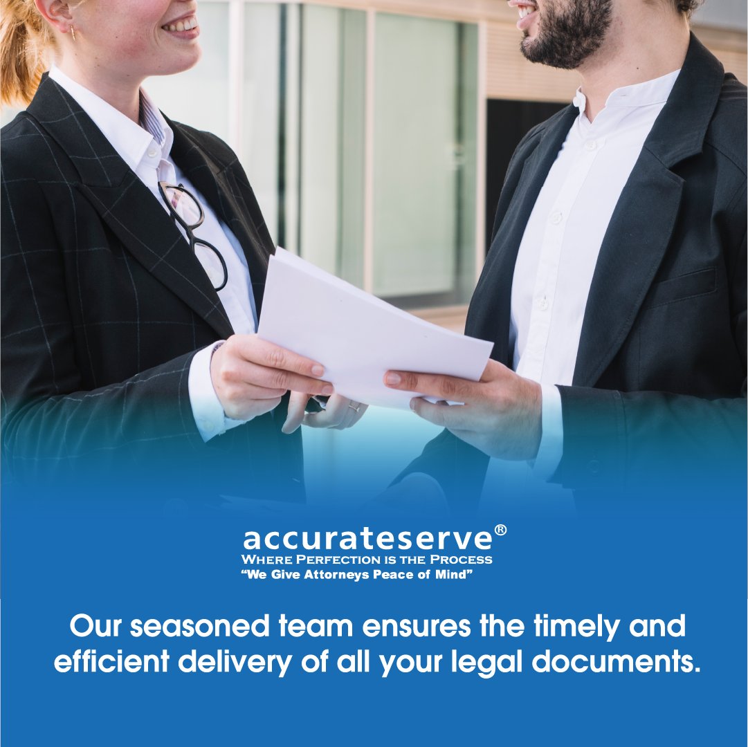 AccurateServe's tweet image. Seeking a reliable #processserver? Your search ends with Accurate Serve! Our seasoned team ensures the timely and efficient delivery of all your legal documents. 📦 Dive into our website or give us a call to delve deeper into our offerings. #legalworkflow  #processservingpros
