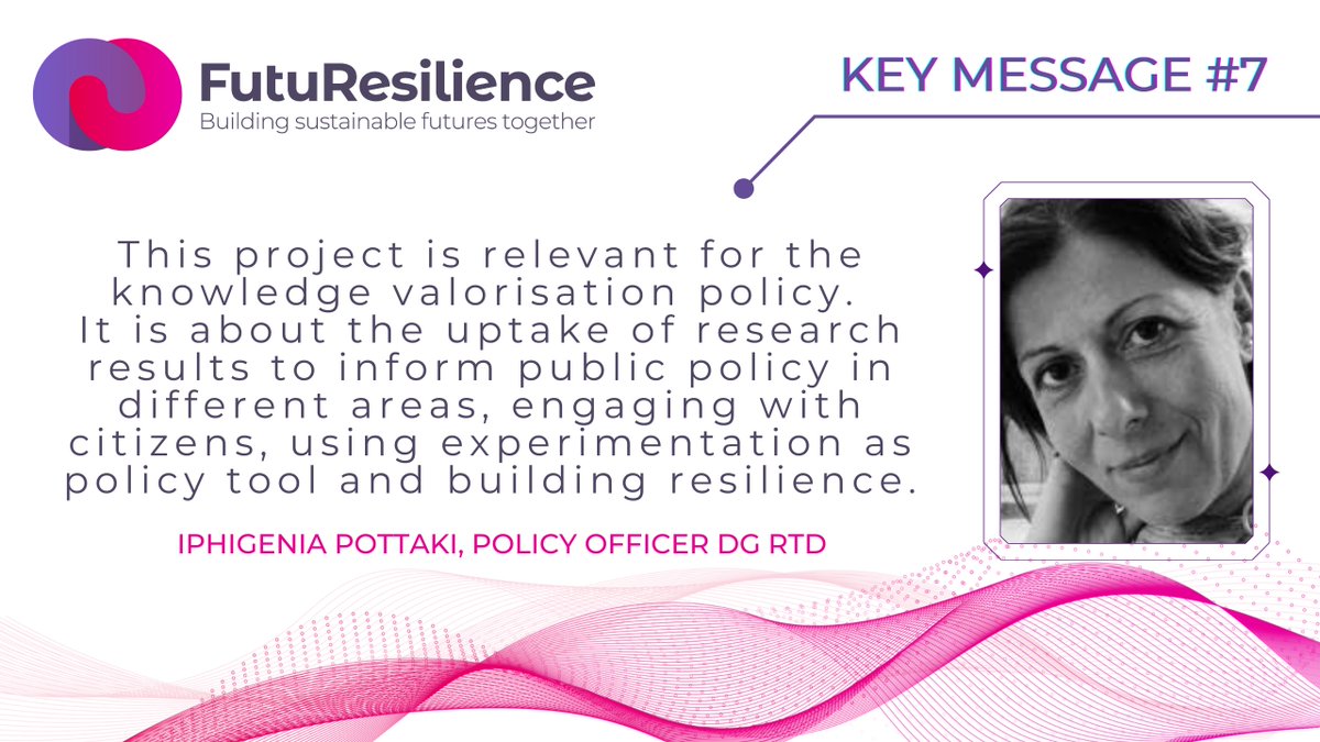 🟣 Missed our 1st policy roundtable? Few highlights on the policy implications of our project within the EC #KnowledgeValorisation policy and the relevance of our two outputs: a knowledge base of policy relevant research findings on #resilience and a toolbox for policy testing.