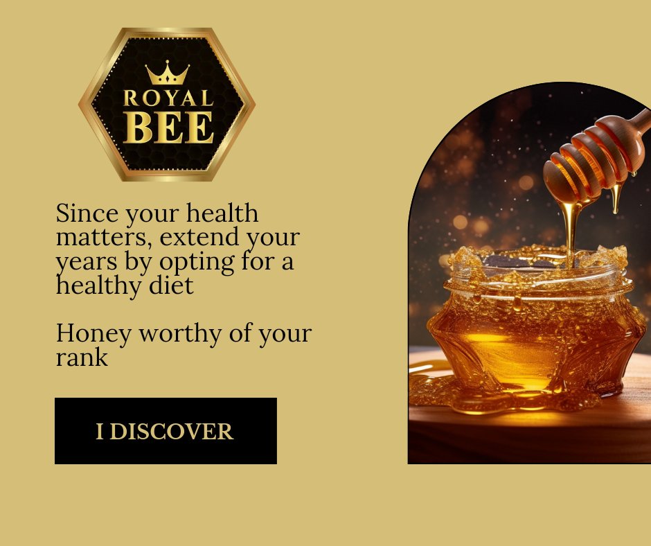 Royal Bee is the one of the best organic honey brand,  choose it for à perfect health.. 
#women #men #santé #health #entrepreuneuriat #business #brand #Paris #France #RDCongo #Canada #Kinshasa #fypシ #news @kinmarche @fats #celebrity #alimentation #food #beauty @DeniseNyakeru #vu