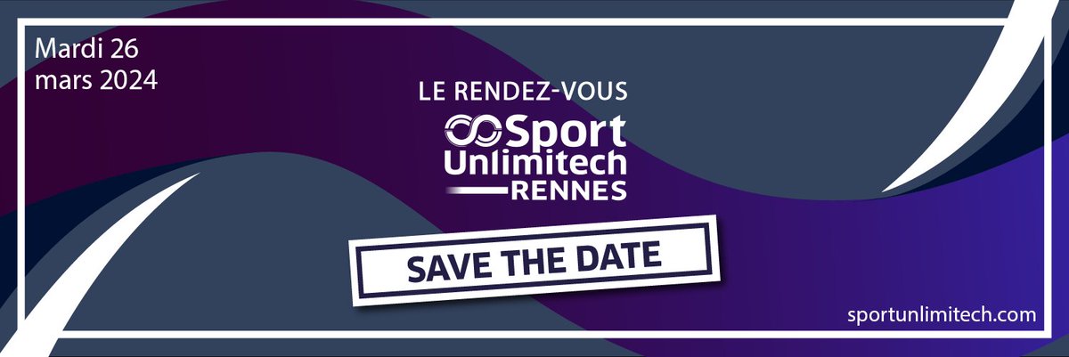 [SAVE THE DATE - SPORT UNLIMITECH RENNES] Sport Unlimitech est fier de vous annoncer sa prochaine date, pour la première fois dans le Grand Ouest, à Rennes au Couvent des Jacobins le 26 mars 2024 ! écosystème. Un ensemble : Sport, Recherche et Innovation. #sportech #innovation