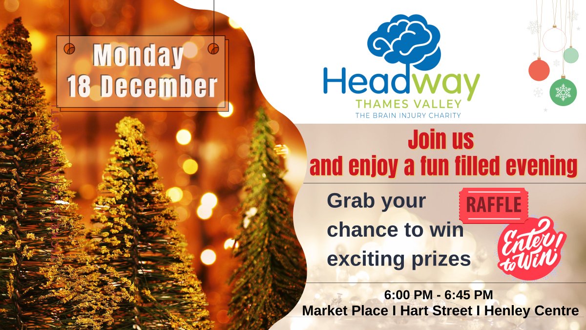 HeadwayThamesV's tweet image. Save the date for #livingadvent  We've been chosen for the Living Advent Calendar event, happening at the Market Place in the heart of Henley. Come join us on Monday, December 18th for an awesome evening and show your support for Headway Thames Valley
#henley #supportlocalcharity