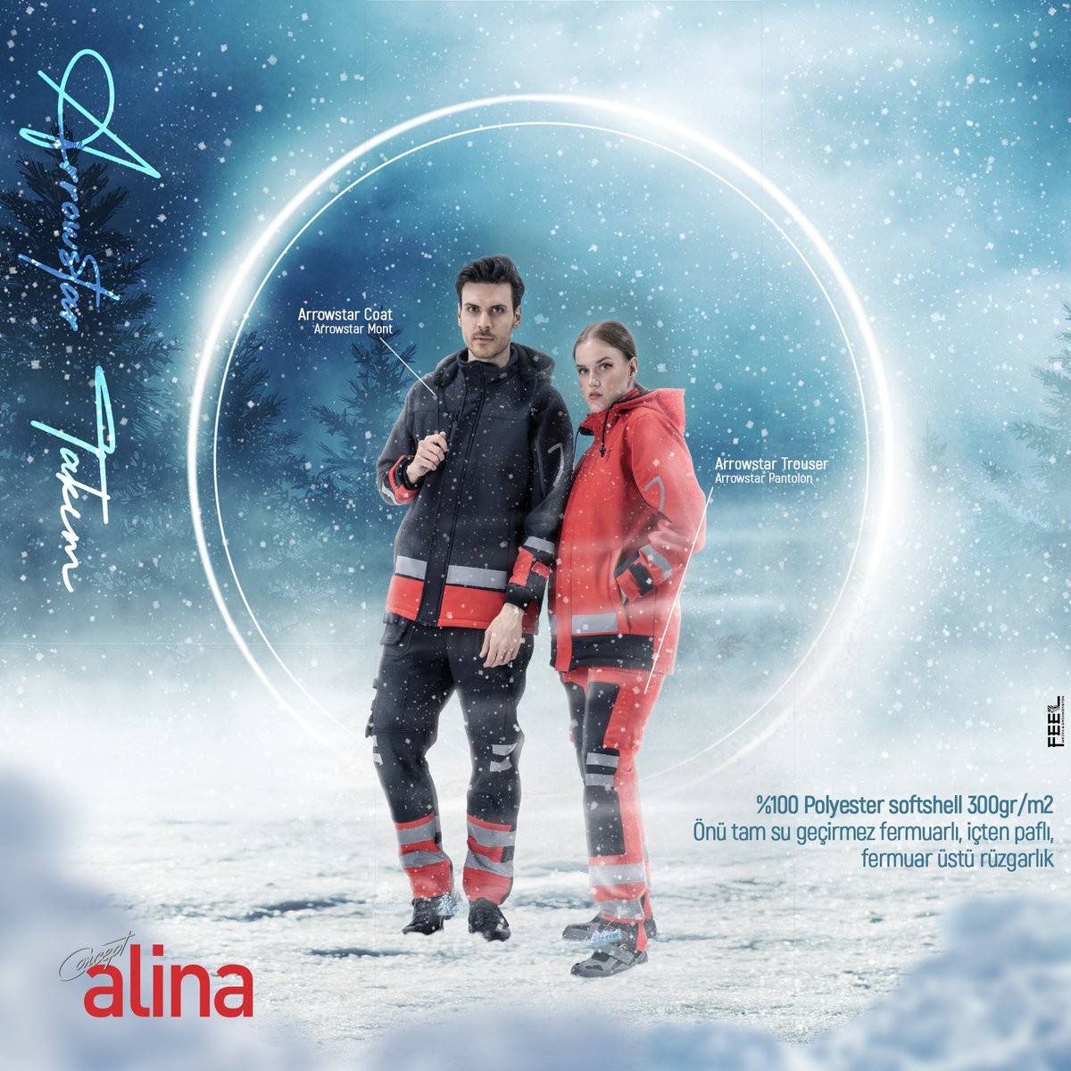 Arrowstar
%100 Polyester softshell 300gr/m2
Önü tam su geçirmez fermuarlı, içten paflı, fermuar üstü rüzgarlık
Daha Fazla Bilgi İçin:
☎444 0 518
📧Online Alışveriş İçin
💻alina.com.tr

#alinaişelbiseleri #işelbisesi #işelbiseleri #işkıyafeti #işkıyafetleri