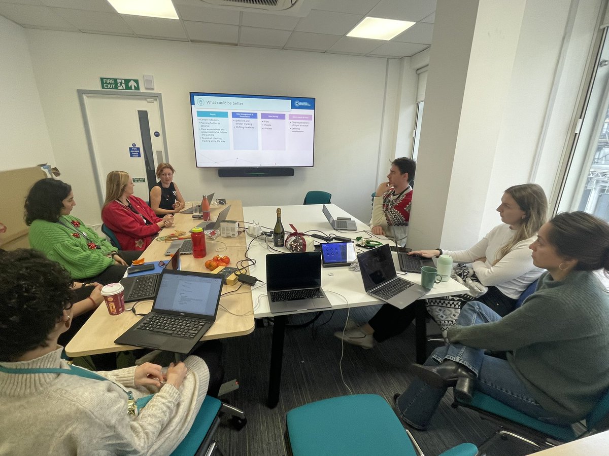 The Christmas review meeting of the small central Lancet Countdown for Climate and Health team in London. Incredibly impressive people who are hugely productive.