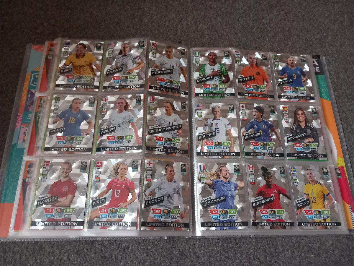 mryt222's tweet image. Pół roku zbierania i mam wszystkie limitki z #FIFAWWC2023 🤩