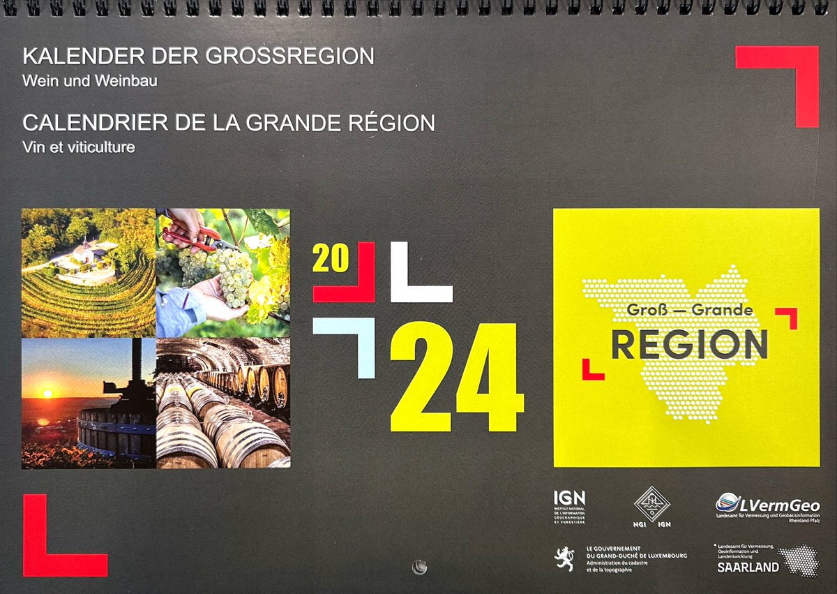 ACT - Cadastre et Topographie (@act_lux) on Twitter photo Le nouveau calendrier mural 2024 du groupe de travail Cadastre et cartographie de la Grande Région vient d'arriver !
Si vous êtes intéressé(e), n'hésitez pas à nous contacter par e-mail info@act.etat.lu ou à vous rendre directement à notre siège pour récupérer un exemplaire. Le nouveau calendrier mural 2024 du groupe de travail Cadastre et cartographie de la Grande Région vient d'arriver !
Si vous êtes intéressé(e), n'hésitez pas à nous contacter par e-mail info@act.etat.lu ou à vous rendre directement à notre siège pour récupérer un exemplaire.