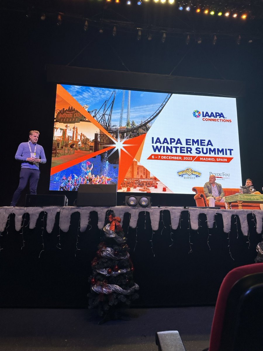 RPRides's tweet photo. Great time at the @IAAPAEMEA Winter Summit in Madrid last week! Wonderful hearing insights and going behind the scenes at Parque Warner Madrid & Puy du Fou. 🎢 🏰 🇪🇸
📸 IAAPA EMEA
·
#RPRides #IAAPA #Madrid #Hafema #LamberinkFerrisWheels #BoldMoveNation #ImagicConcepts https://t.co/5SCQkewzP4