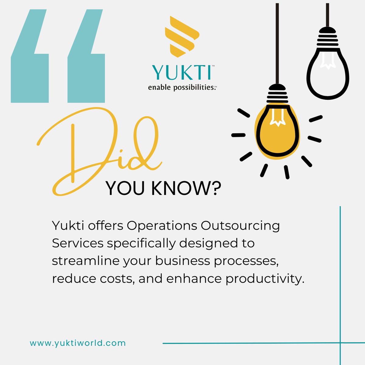 #YuktiGlobalServices #Yuktiworld #Yukti

#GlobalCapabilityCenters #GCCs #GCCServices #GCCServiceprovider #GCCSuccess

#DeliveringResults #Vision #StrategicAlignment #EffectiveIntegration #Teamwork #SharedVision #Operations #OperationalExcellence #GCCOperations 

#GCCsinIndia