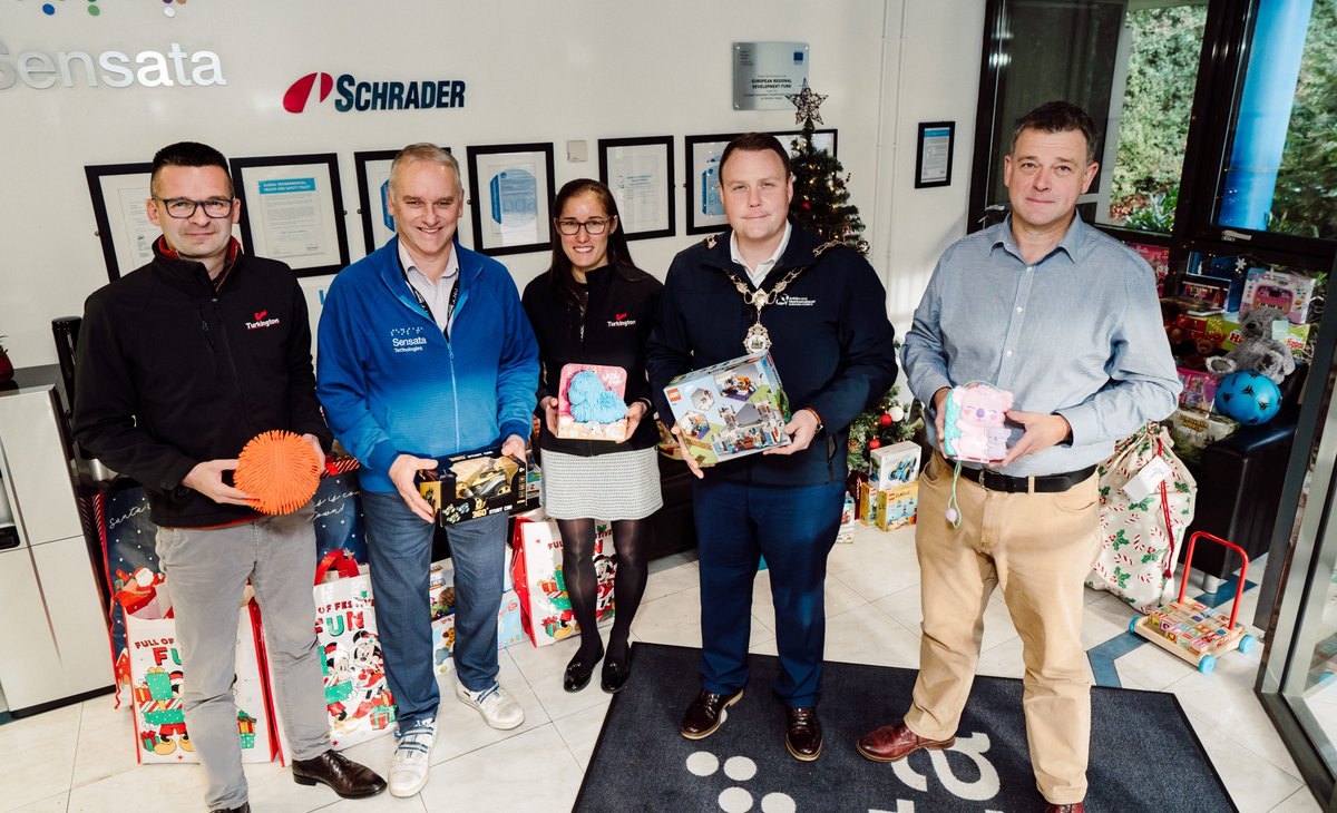 Leaving a positive legacy at Christmas 🎅 Thanks to everyone who donated to our Christmas toy appeal… @Sensata's reception area sure was looking like Santa’s grotto🎅We were delighted to hand over the toys to the Mayor Mark Cooper BEM for @ANBorough’s Christmas Toy Appeal 🎁