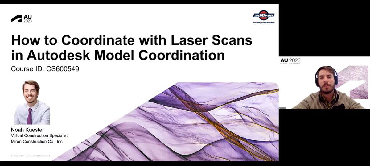 If you've ever wondered how best to incorporate #pointclouds into your #BIM coordination efforts, this presentation from Noah Kuester <a href="/MironConstruct/">Miron Construction</a> is a great one to watch. It was recorded during his recent presentation at <a href="/autodesk/">Autodesk</a> University. 

autode.sk/41jnbJN