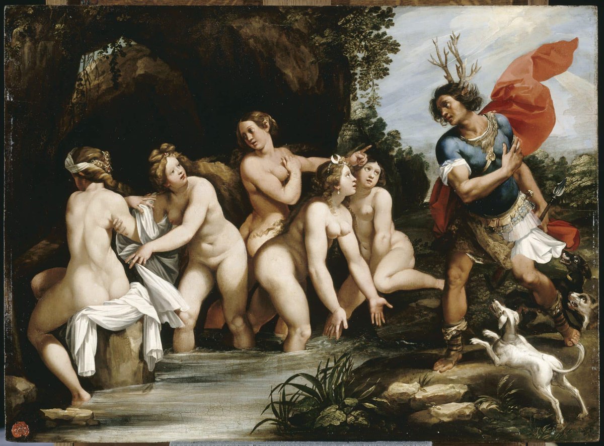 fredericnoyon's tweet photo. Diane et Actéon
Giuseppe Cesari, dit Le Cavalier D’Arpin, début du 17e siècle, huile sur bois, Musée du Louvre, Paris. https://t.co/lOihKsCCkE