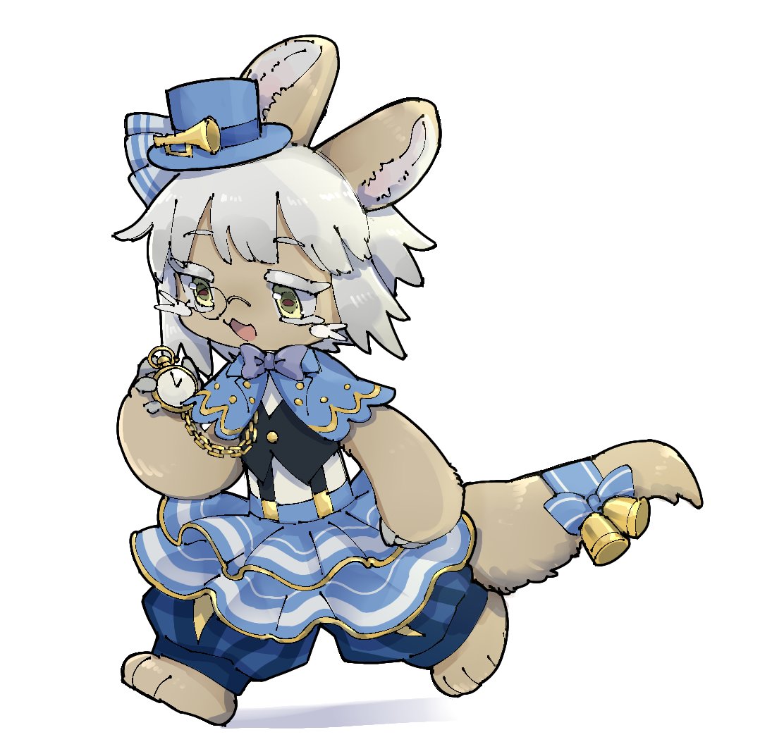nanachi (made in abyss) 1other furry animal ears hat tail whiskers pocket watch  illustration images