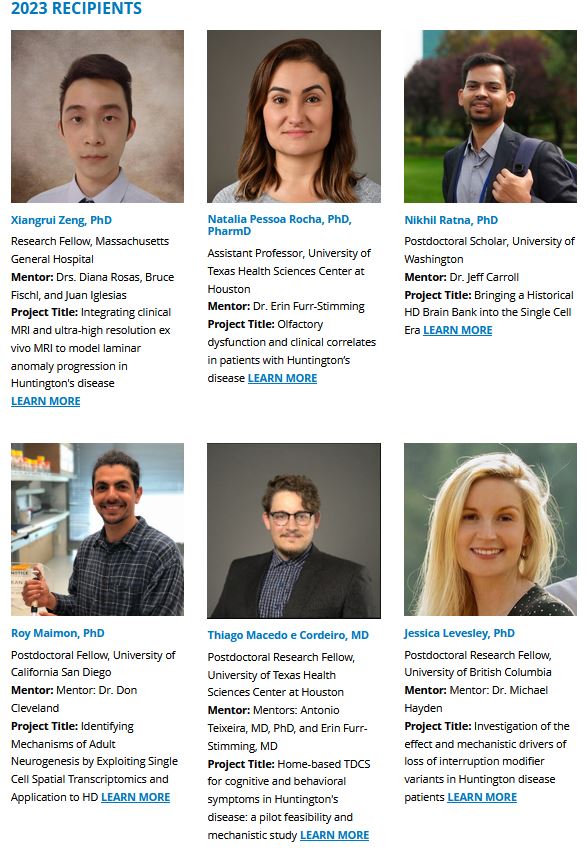 We are proud to announce that the Huntington's Disease Society of America has awarded $898,194 to Huntington’s Disease Human Biology Projects!hdsa.org/news/huntingto…