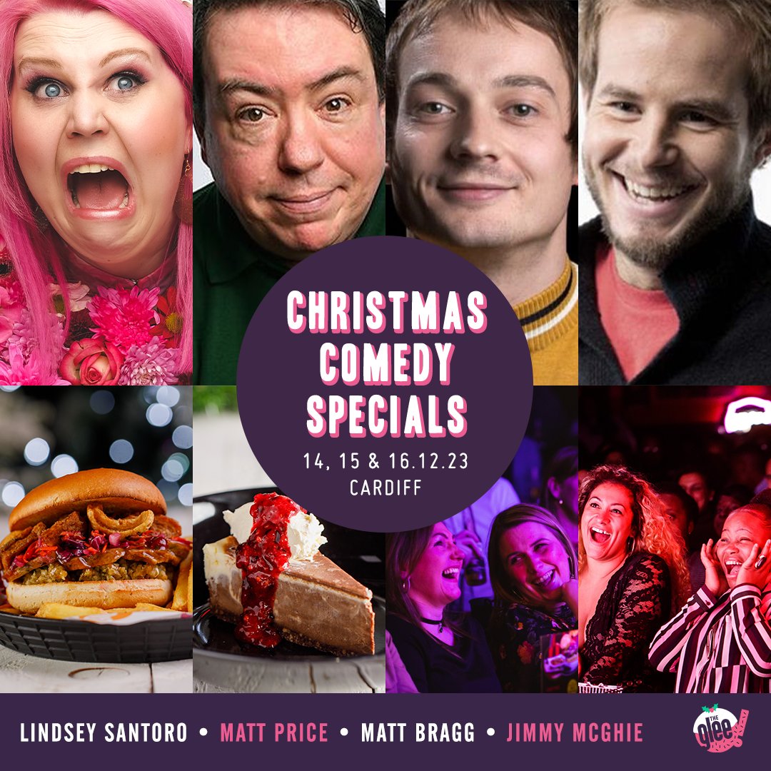 𝑺𝒐 𝒉𝒆𝒓𝒆 𝒊𝒕 𝒊𝒔, 𝑴𝒆𝒓𝒓𝒚 𝑪𝒉𝒓𝒊𝒔𝒕𝒎𝒂𝒔 🎄 Our Christmas Comedy Special returns from Thu! Featuring @LinzSantoro, @mattpricecomic, @mattbraggcomedy & Jimmy McGhie! 🎁 Treat yourself to our very merry s𝗵𝗼w-s𝗵𝗼w-s𝗵𝗼w this weekend 🎅 bit.ly/CardiffXmas