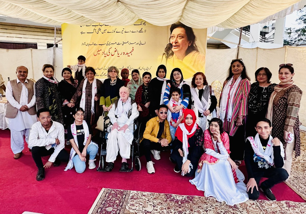 mahin_baloch's tweet photo. Mistagh’s Students presented Drama at Karachi Press Club on 10-dec-2023
A tribute to legendary Poet “Fehmida Riaz “
Drama Director by Miss Maheen Wahid Baloch
“انقلابی عورت”
#mistaghfoundation
#mahinwahidbaloch
#educationforeveryone https://t.co/3O9D3Kp7an