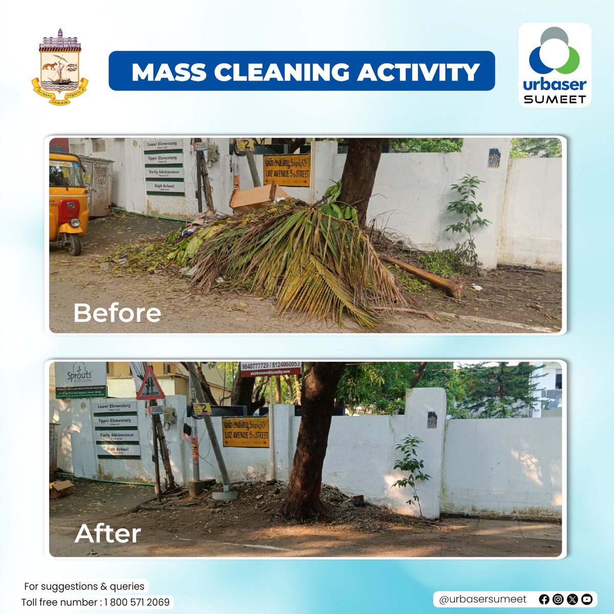 🍃✨Making a difference in Zone 9!🌳Our Mass Cleaning Activity focused on Horticulture Waste Clearance near Nageswara Rao Park was a success.  Let's keep our community green & clean together.💚

#Urbasersumeet
#WasteSegregation
#ResponsibilityInAction
#EnvironmentalResponsibility