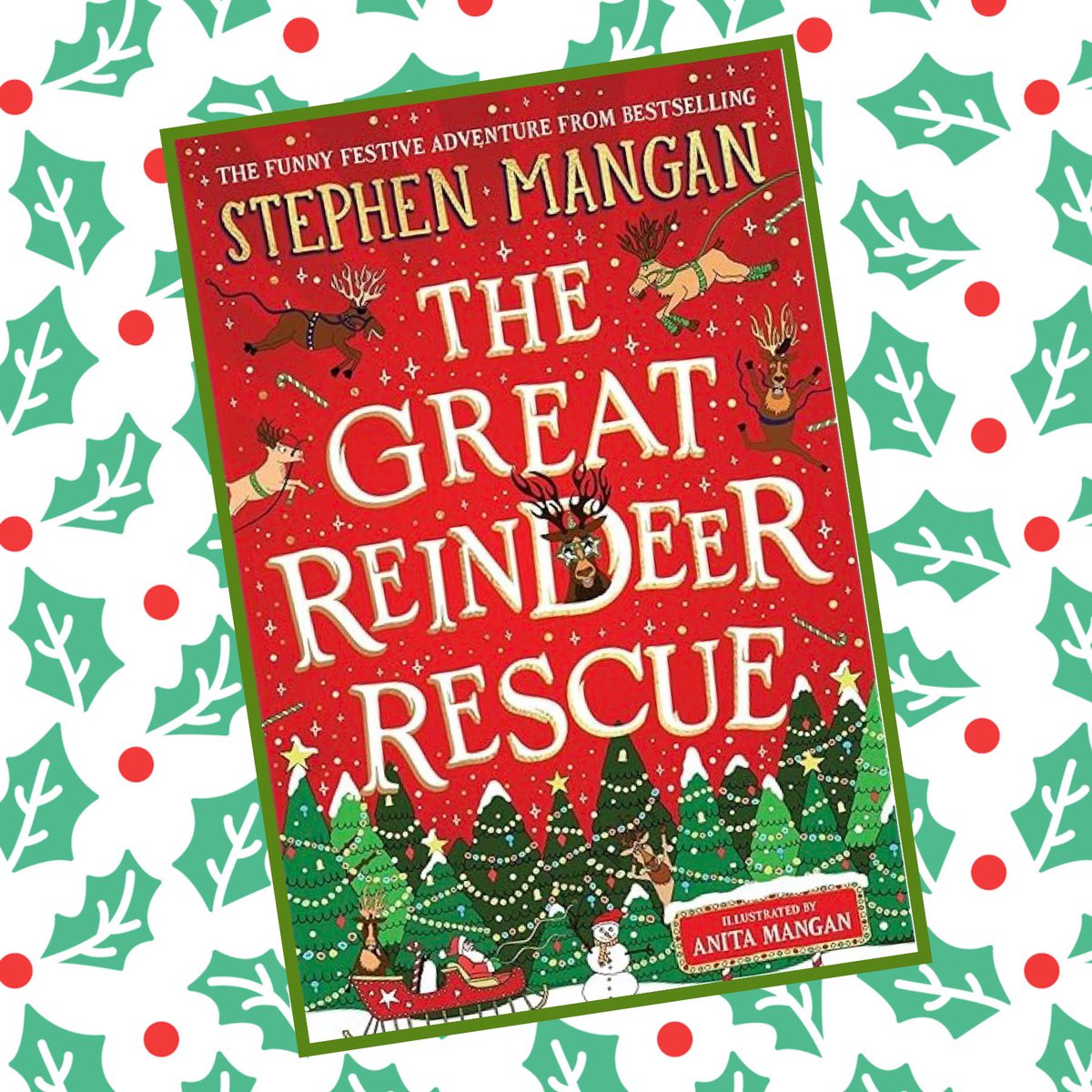 @Succreart @simonkids_UK @TomFletcher @PuffinBooks @MacmillanKidsUK @jamiesmart @DFB_storyhouse #BookAdvent23 Day 11 Time for a festive funny: #TheGreatReindeerRescue by @StephenMangan. Disgruntled reindeer, Dave, has to mount a round-the-world rescue mission to save Santa’s reindeer squad. Will Dave save Christmas?! 7+